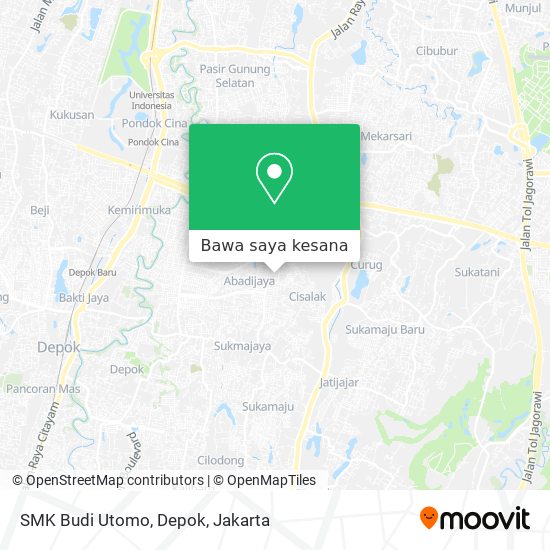 Peta SMK Budi Utomo, Depok