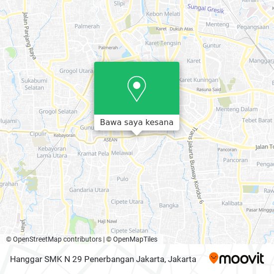 Peta Hanggar SMK N 29 Penerbangan Jakarta