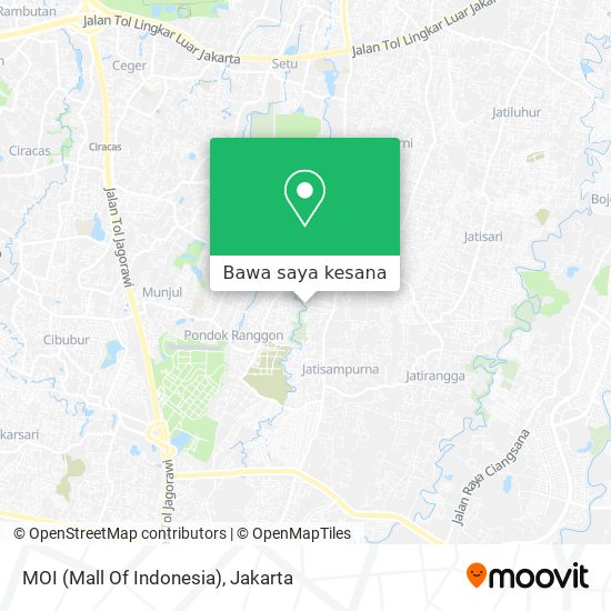 Peta MOI (Mall Of Indonesia)