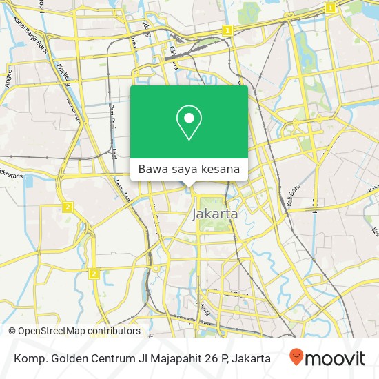 Peta Komp. Golden Centrum Jl Majapahit 26 P