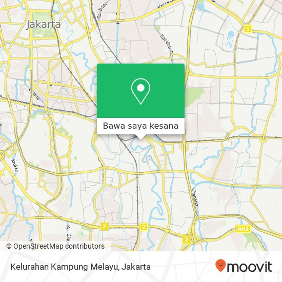 Peta Kelurahan Kampung Melayu