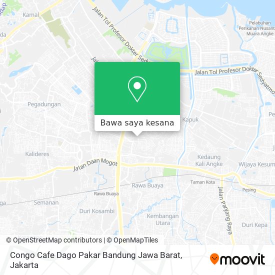 Peta Congo Cafe Dago Pakar Bandung Jawa Barat