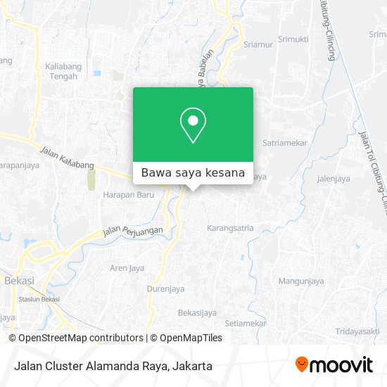 Peta Jalan Cluster Alamanda Raya