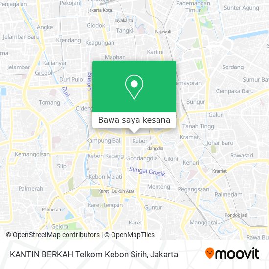 Peta KANTIN BERKAH Telkom Kebon Sirih