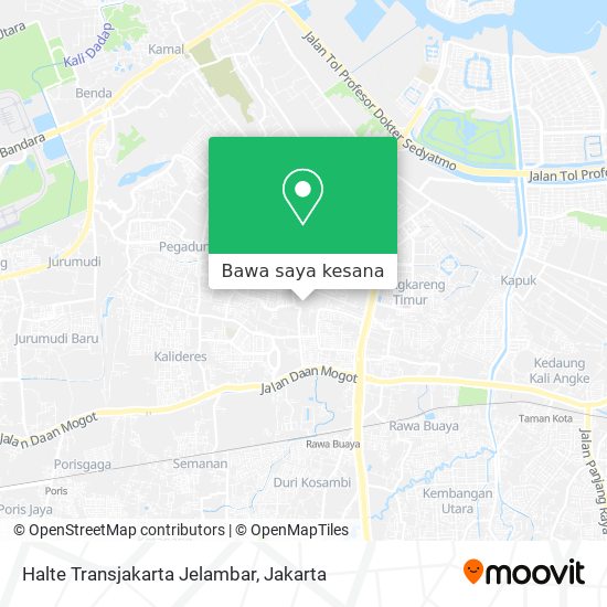 Peta Halte Transjakarta Jelambar