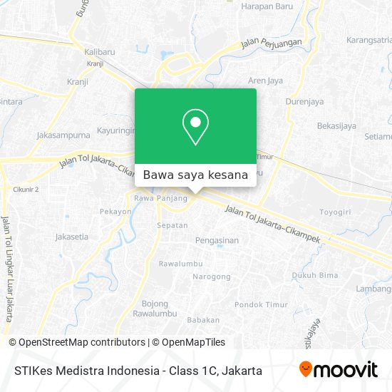 Peta STIKes Medistra Indonesia - Class 1C