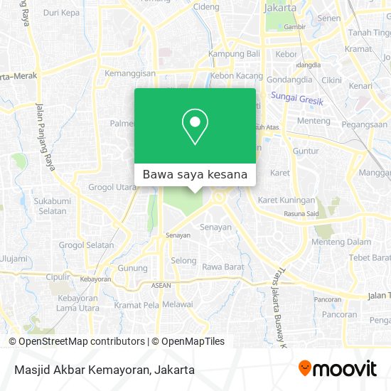 Peta Masjid Akbar Kemayoran
