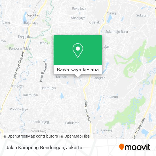 Peta Jalan Kampung Bendungan