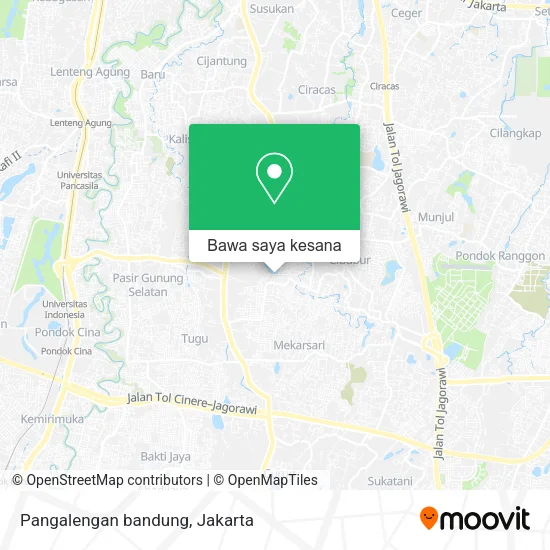 Peta Pangalengan bandung
