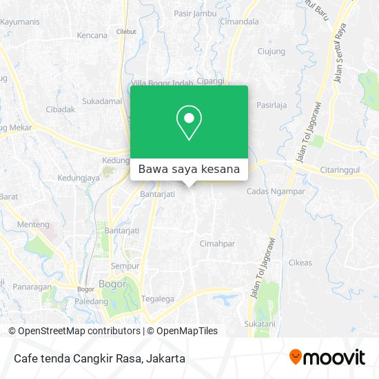 Peta Cafe tenda Cangkir Rasa