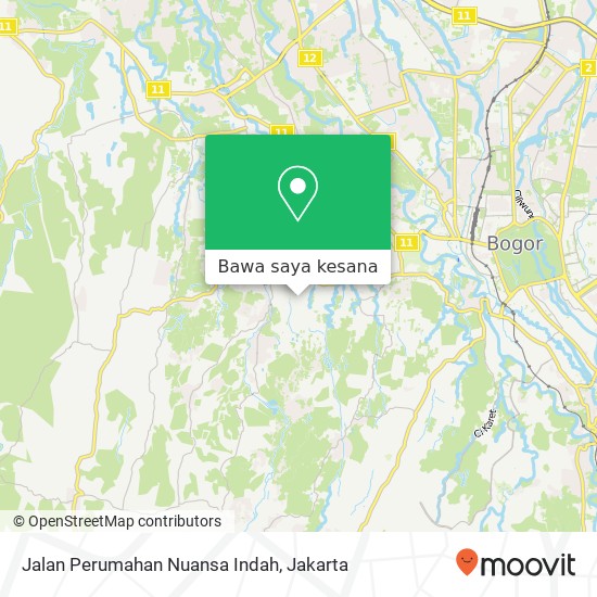 Peta Jalan Perumahan Nuansa Indah