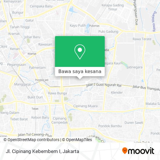 Peta Jl. Cipinang Kebembem I