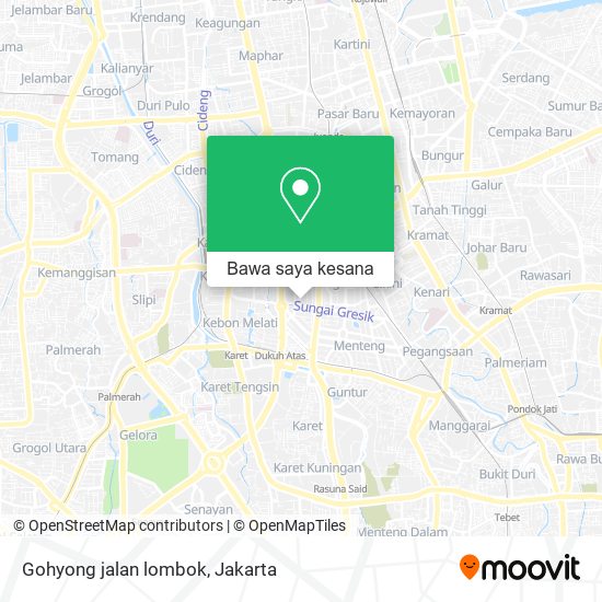 Peta Gohyong jalan lombok