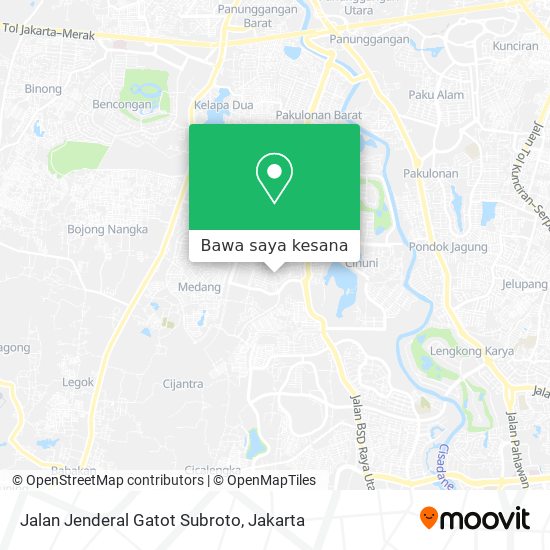 Peta Jalan Jenderal Gatot Subroto