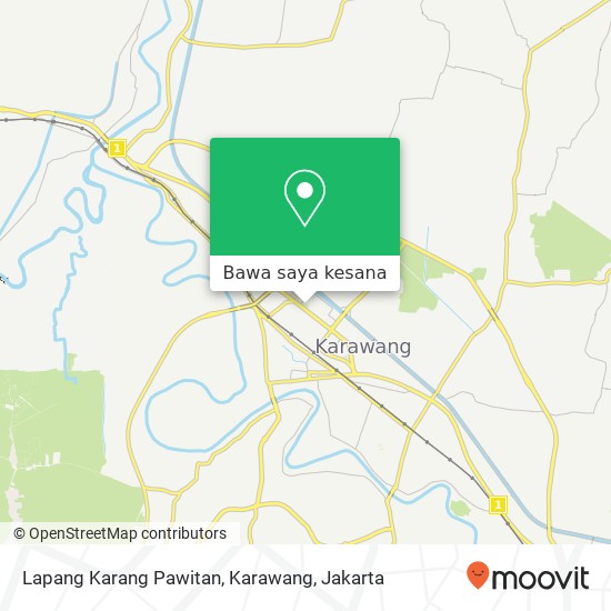 Peta Lapang Karang Pawitan, Karawang