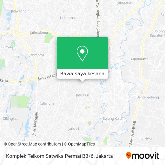 Peta Komplek Telkom Satwika Permai B3 / 6
