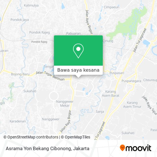 Peta Asrama Yon Bekang Cibonong
