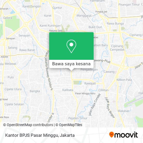 Peta Kantor BPJS Pasar Minggu