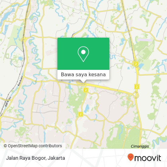 Peta Jalan Raya Bogor