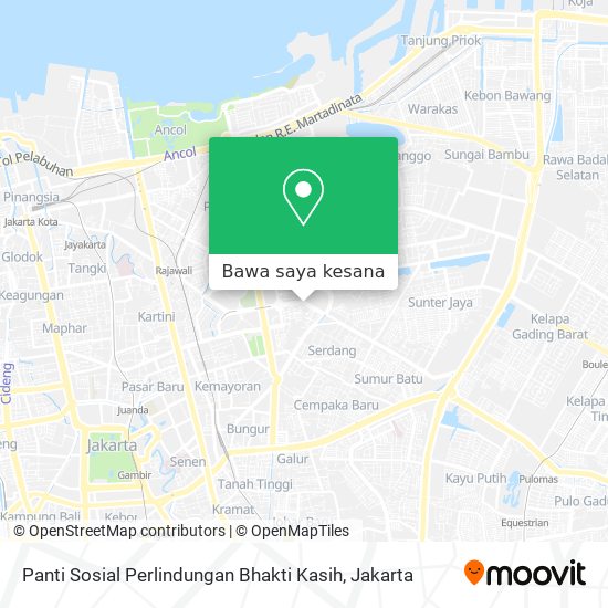 Peta Panti Sosial Perlindungan Bhakti Kasih