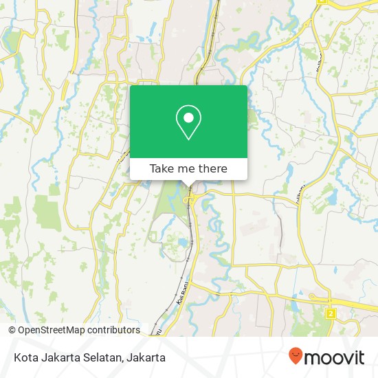 Peta Kota Jakarta Selatan