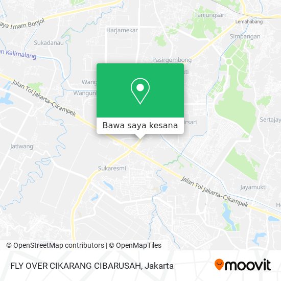 Peta FLY OVER CIKARANG CIBARUSAH