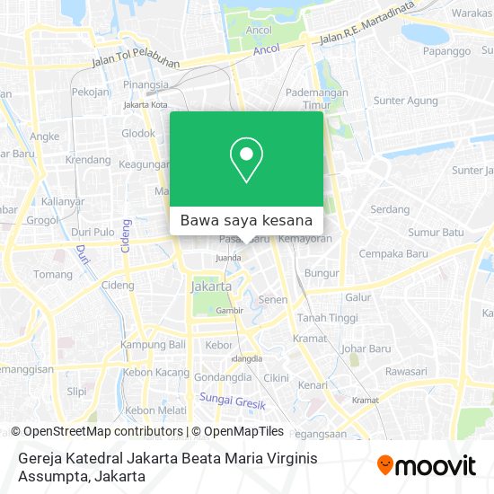 Peta Gereja Katedral Jakarta Beata Maria Virginis Assumpta