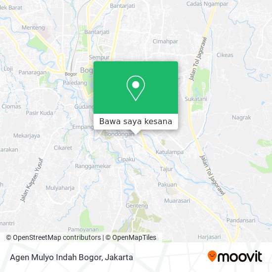 Peta Agen Mulyo Indah Bogor