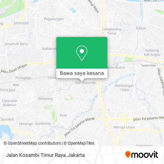 Peta Jalan Kosambi Timur Raya