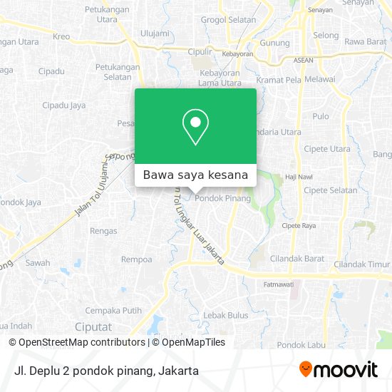 Peta Jl. Deplu 2 pondok pinang