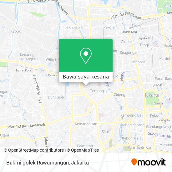 Peta Bakmi golek Rawamangun