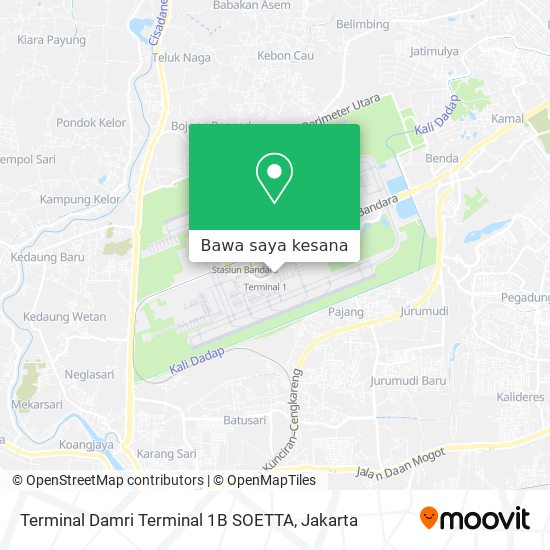 Peta Terminal Damri Terminal 1B SOETTA