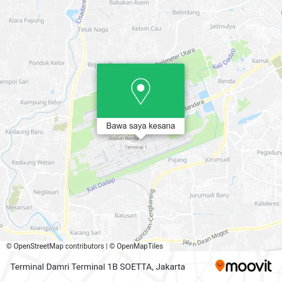 Peta Terminal Damri Terminal 1B SOETTA