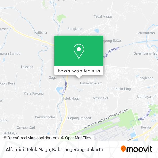 Peta Alfamidi, Teluk Naga, Kab.Tangerang