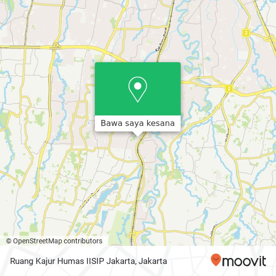 Peta Ruang Kajur Humas IISIP Jakarta