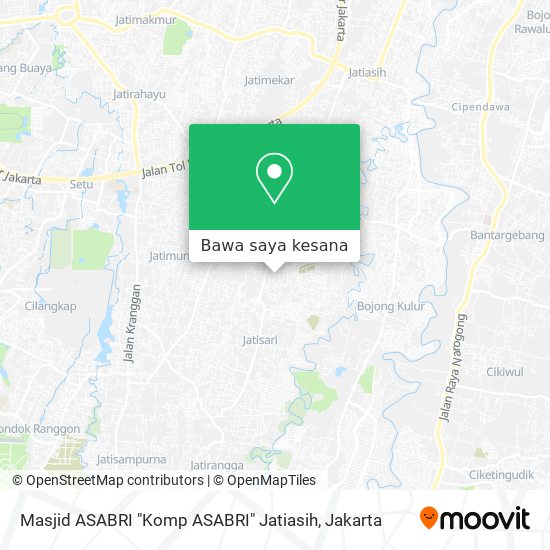Peta Masjid ASABRI "Komp ASABRI" Jatiasih