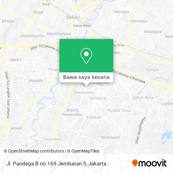 Peta Jl. Pandega B no.169 Jembatan 3