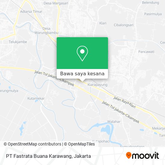 Peta PT Fastrata Buana Karawang