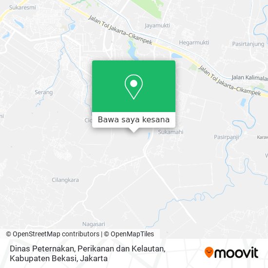 Peta Dinas Peternakan, Perikanan dan Kelautan, Kabupaten Bekasi