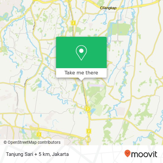 Peta Tanjung Sari + 5 km