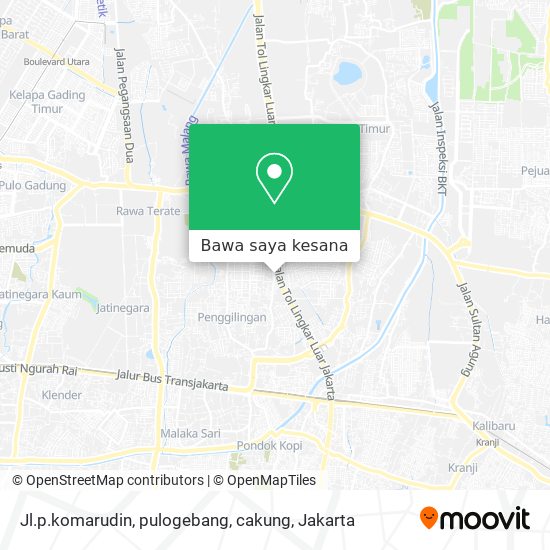 Peta Jl.p.komarudin, pulogebang, cakung