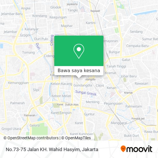 Peta No.73-75 Jalan KH. Wahid Hasyim