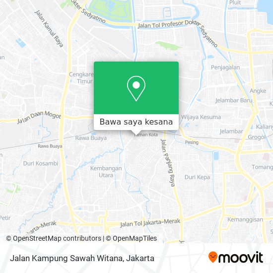 Peta Jalan Kampung Sawah Witana