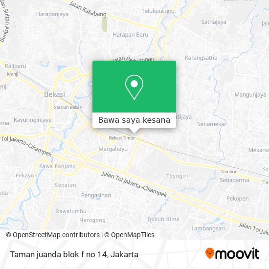 Peta Taman juanda blok f no 14