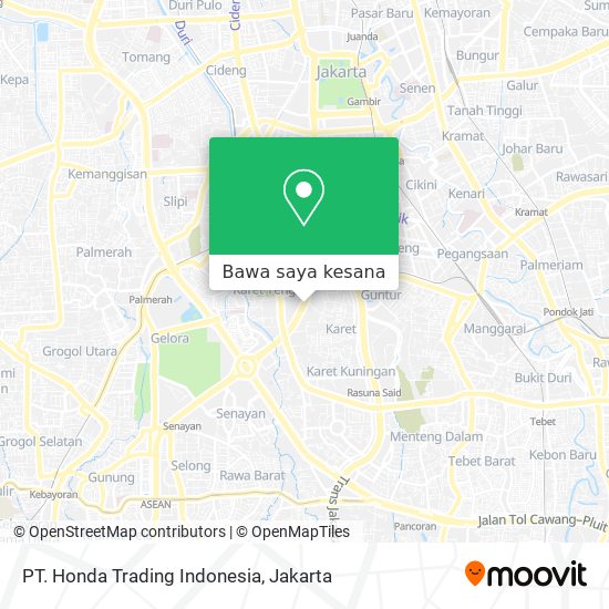 Peta PT. Honda Trading Indonesia
