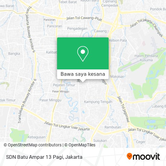 Peta SDN Batu Ampar 13 Pagi