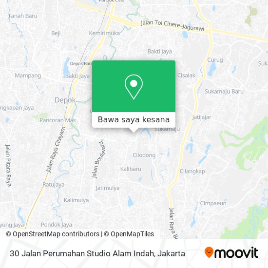 Peta 30 Jalan Perumahan Studio Alam Indah