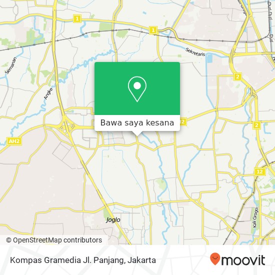 Peta Kompas Gramedia Jl. Panjang