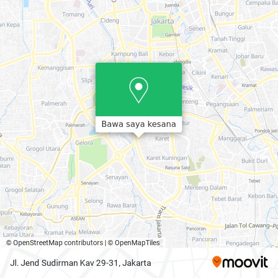 Peta Jl. Jend Sudirman Kav 29-31