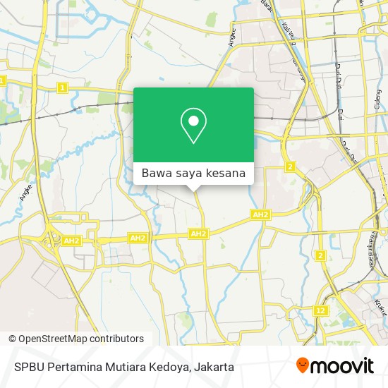 Peta SPBU Pertamina Mutiara Kedoya